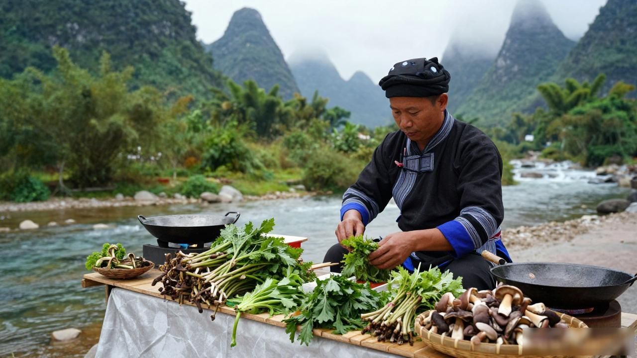 广西野外黑暗料理网红爆火，普通人怎么蹭热度？