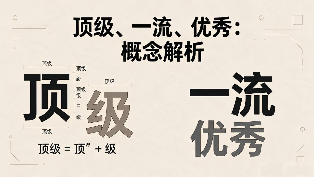 顶级是什么意思？与一流、优秀有什么区别？一次讲清楚